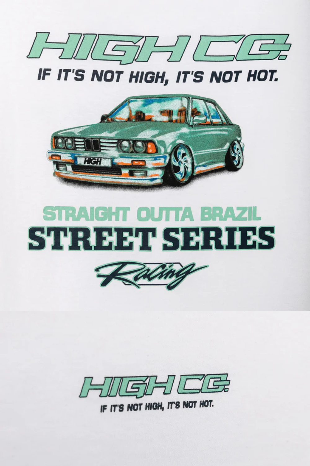 CAMISETA HIGH TEE STREET RACING TS682 BRANCO
