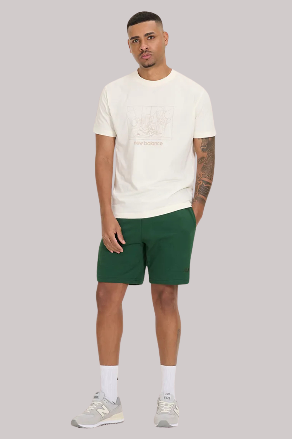 BERMUDA NEW BALANCE SMALL LOGO