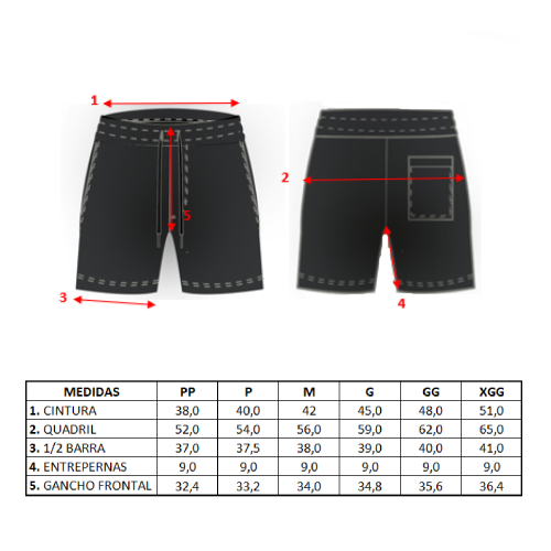 SHORT THE SAINT COM RECORTE NYLON
