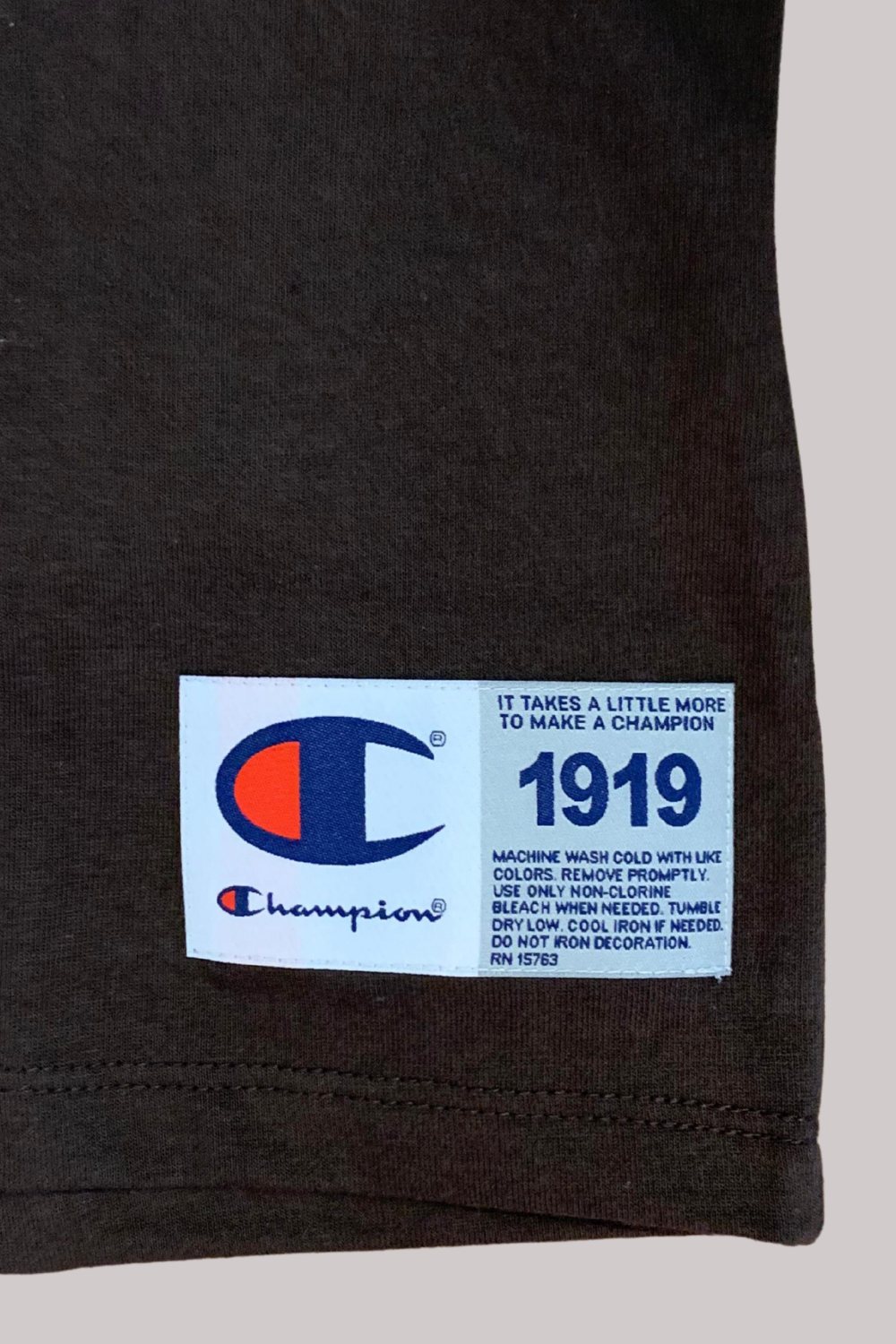 CAMISETA CHAMPION BORDADO EVA TECIDO MEIA MALHA GROSSO