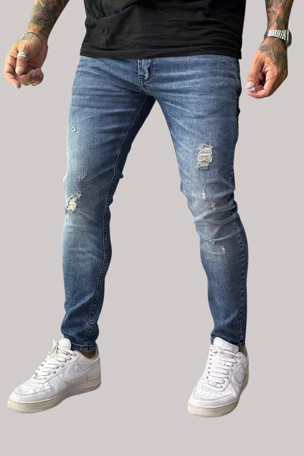 CALÇA JEANS ESCURO COM PUIDOS JAY JONES JAY8013