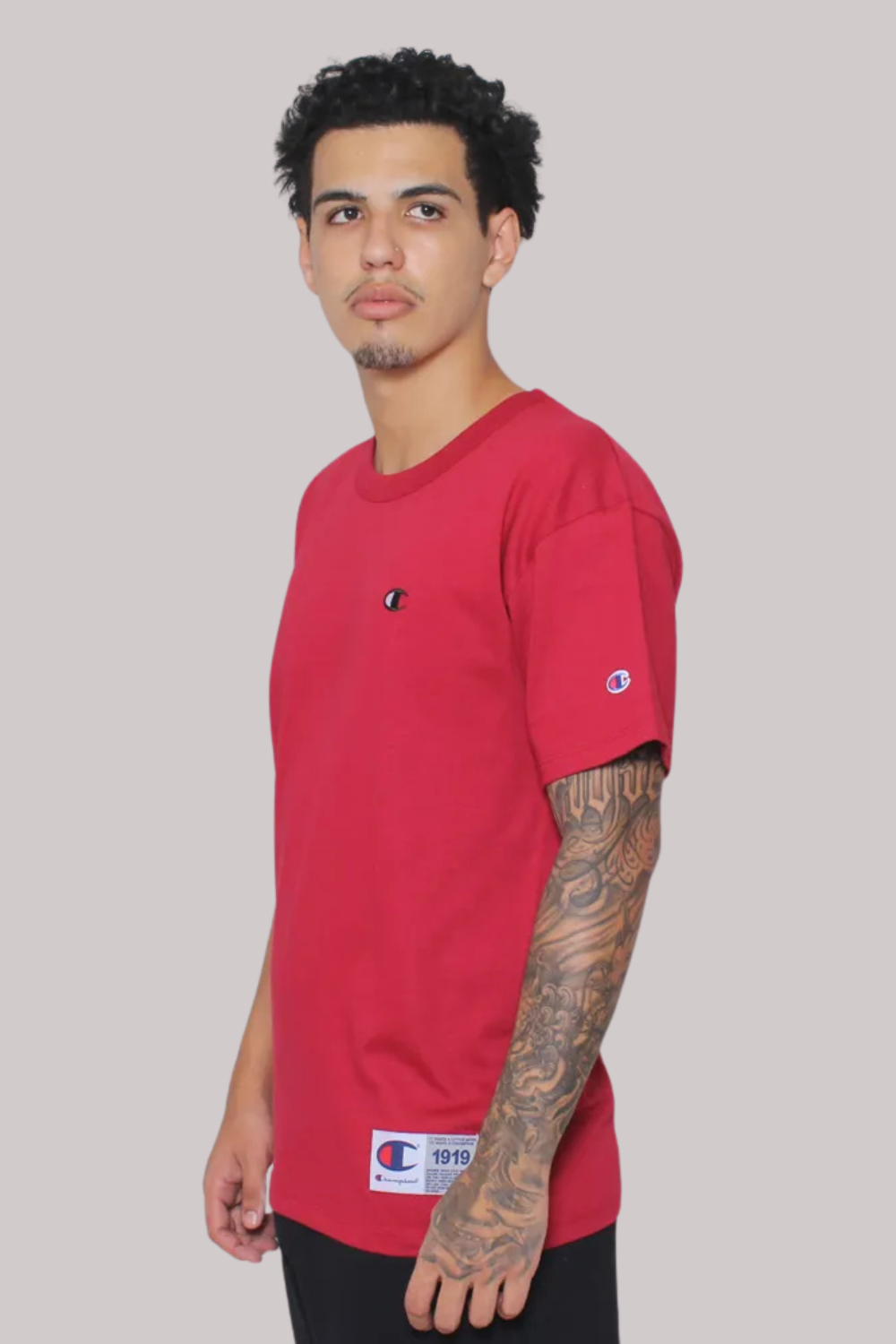 CAMISETA CHAMPION PES MC LOGO C EMBROID