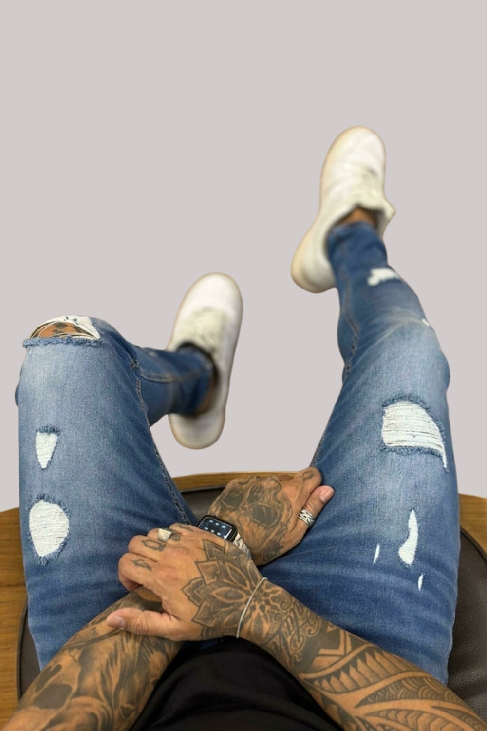 CALÇA JEANS LLEVA DESTROYED CJLLEVA0036