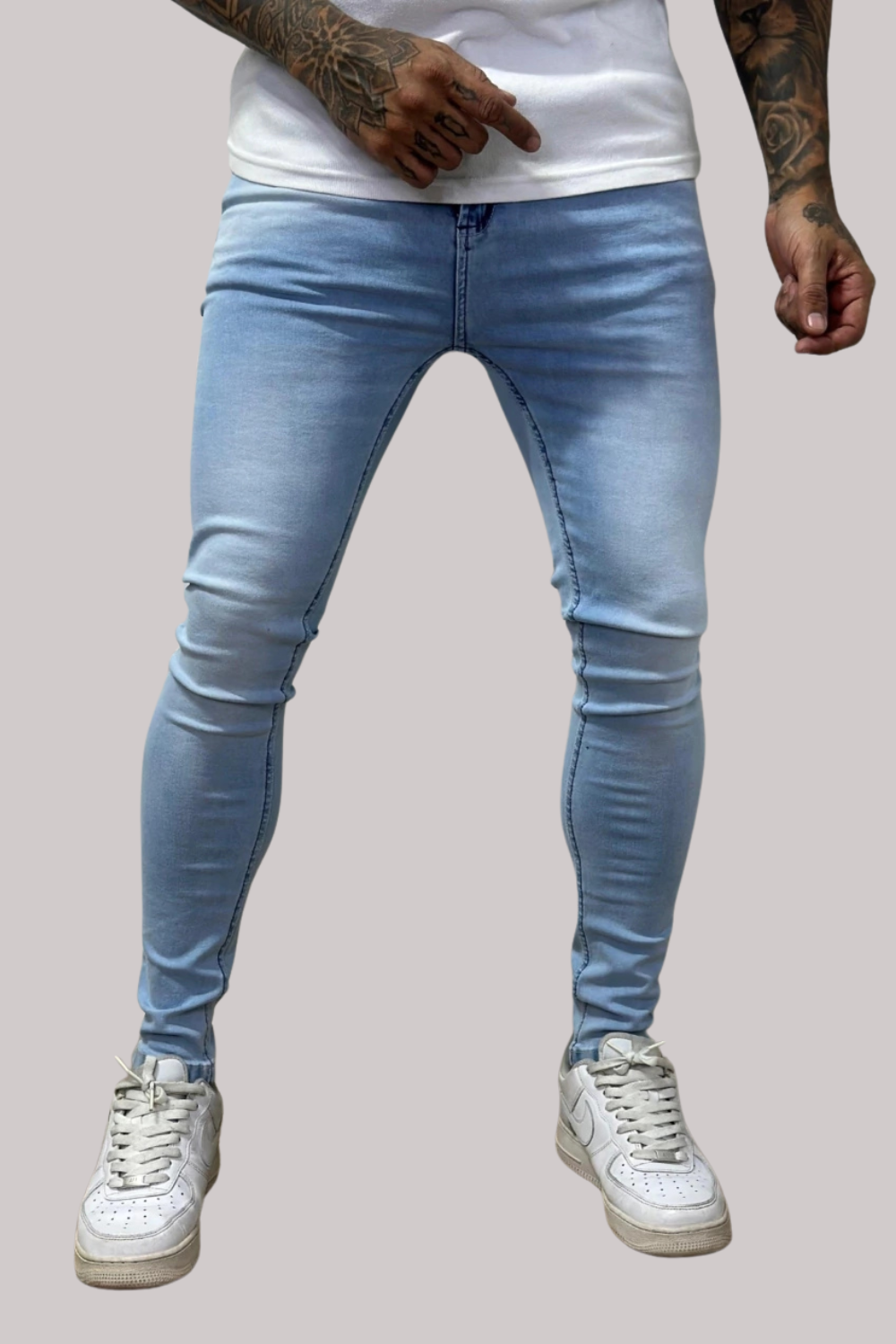 CALÇA LLEVA SUPER SKINNY LISA JEANS CLARO CJLLEVA0043