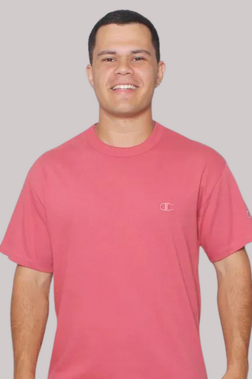 CAMISETA CHAMPION BÁSICA PES MINI LOGO BORDADO