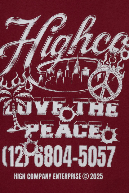 CAMISETA HIGH TEE LOVE THE PEACE TS736.03