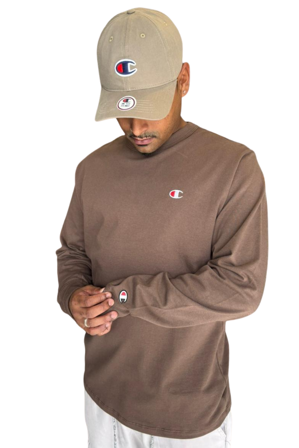 CAMISETA MANGA LONGA CHAMPION CLOG BORDADO T3244BY06145.MR