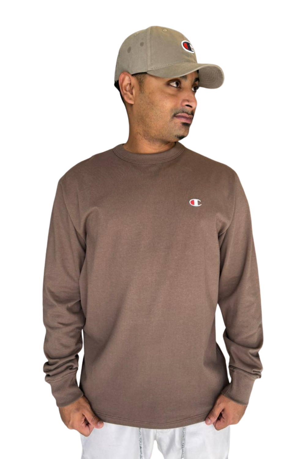 CAMISETA MANGA LONGA CHAMPION CLOG BORDADO T3244BY06145.MR