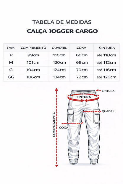 CALÇA MAFIUSU JOGGER TACTEL UNISSEX MFJOGTAC