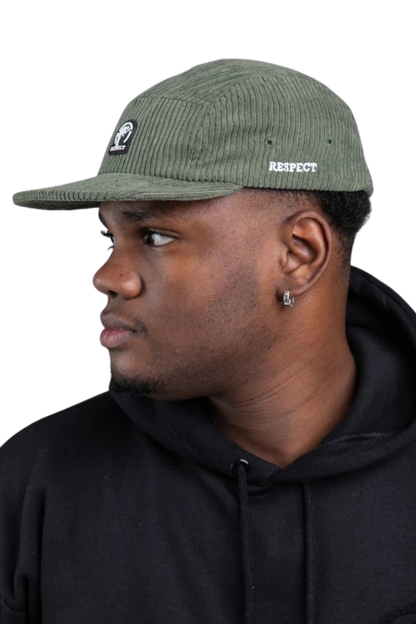 BONÉ RESPECT FIVE PANEL COTELE BON02VDO