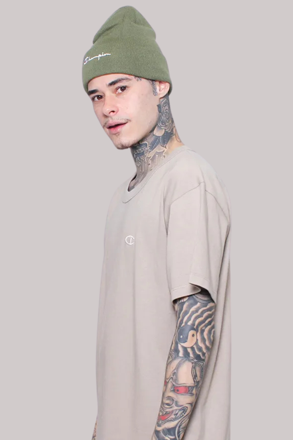 CAMISETA CHAMPION BÁSICA PES MINI LOGO BORDADO