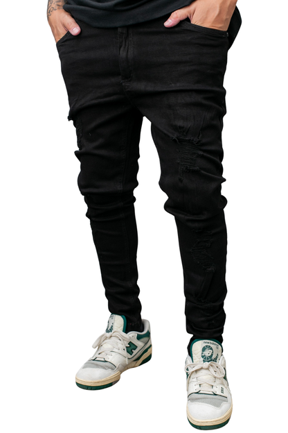 CALÇA LLEVA JEANS SUPER SKINNY C/ RASGO LL9041