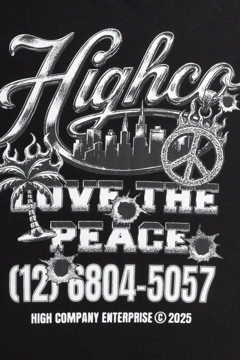 CAMISETA HIGH TEE LOVE THE PEACE TS736.02