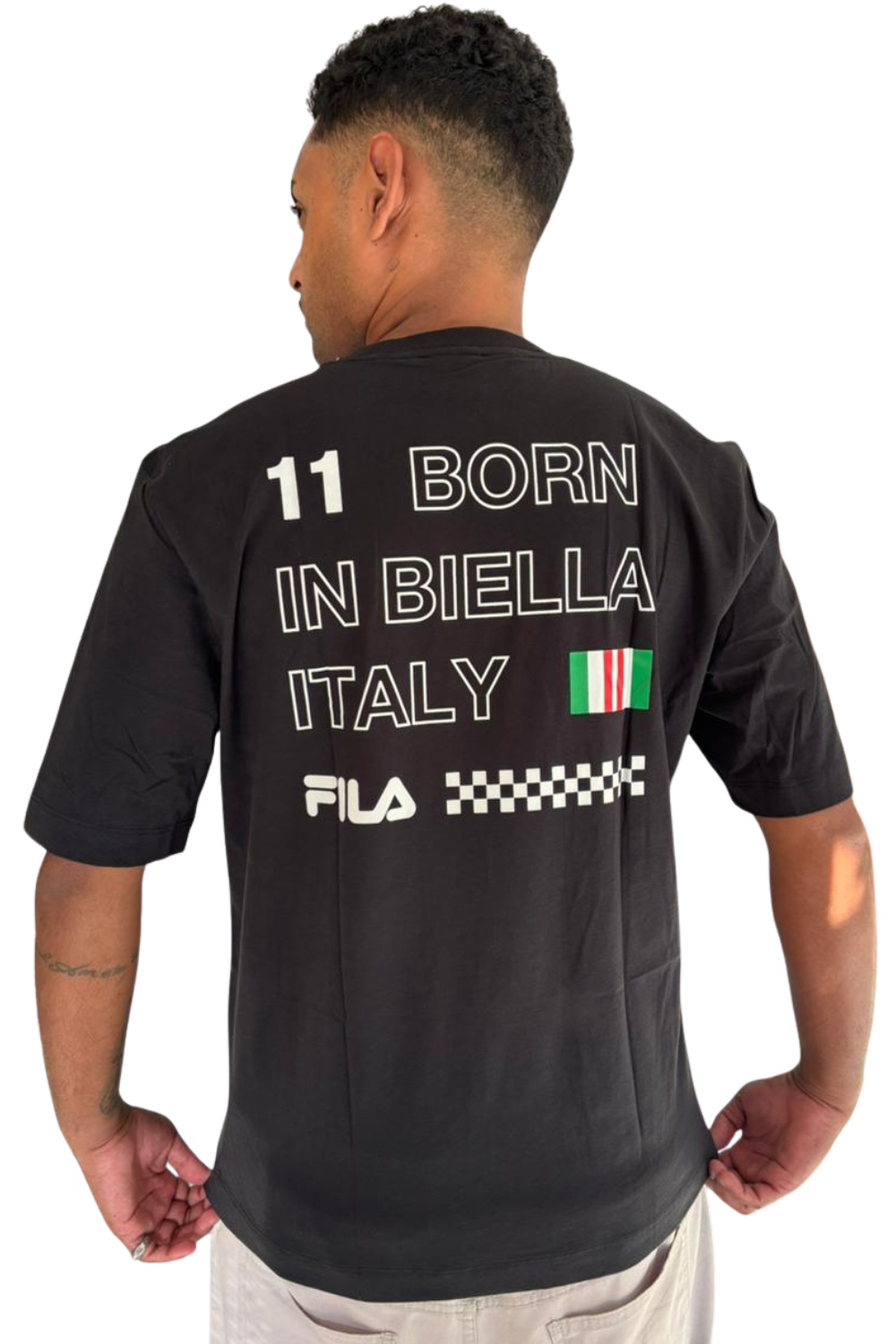 CAMISETA FILA OVERSIZED BORN IN BIELLA GRAPHIC F11SP00040PT