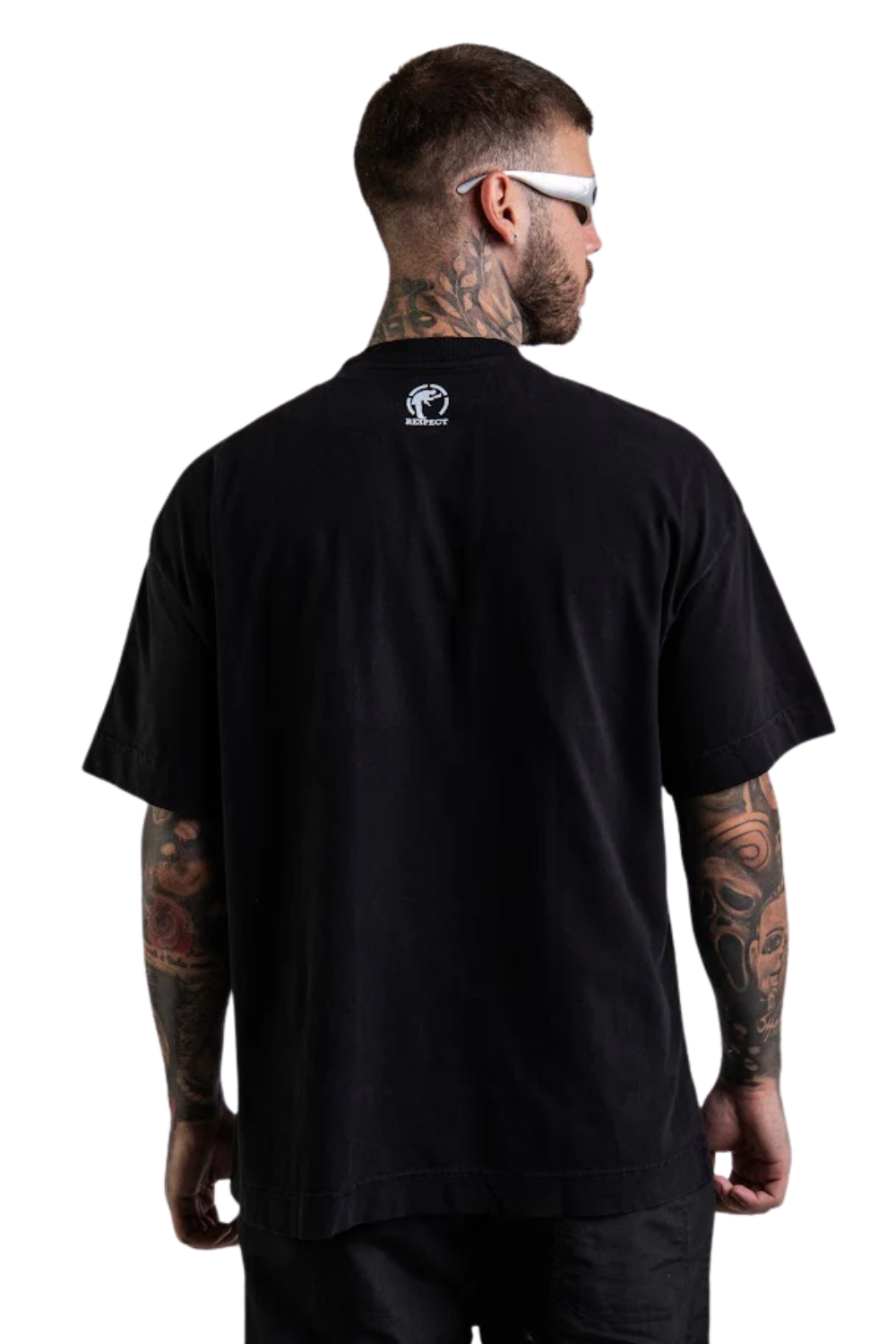 CAMISETA RESPECT OVERSIZED MANCHA AMARELA TS-OVERMNCAM-PT