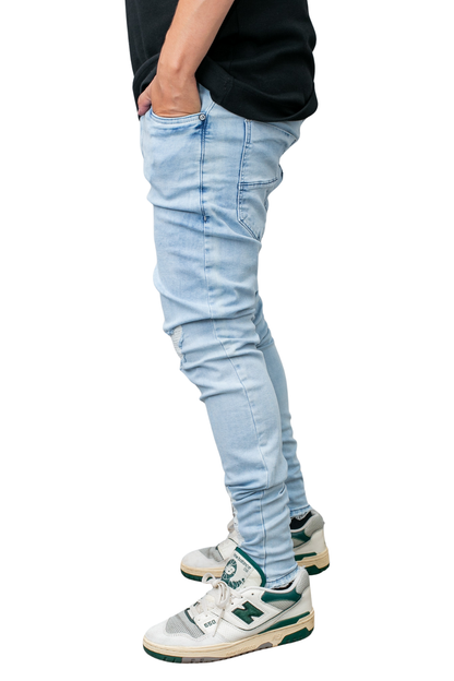 CALÇA LLEVA JEANS SUPER SKINNY C/ RASGOS LL9042