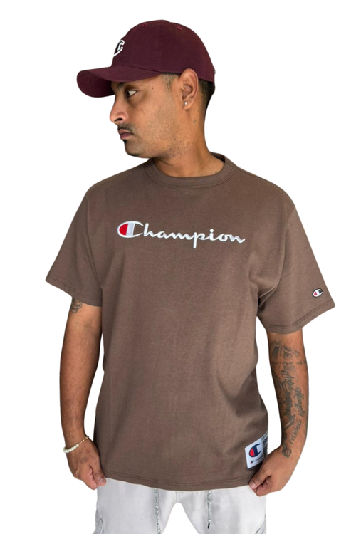 CAMISETA CHAMPION PES MC LOGO EMBROIDERY SCRIPT Y08069B-MR