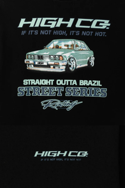 CAMISETA HIGH TEE STREET RACING TS682 PRETO