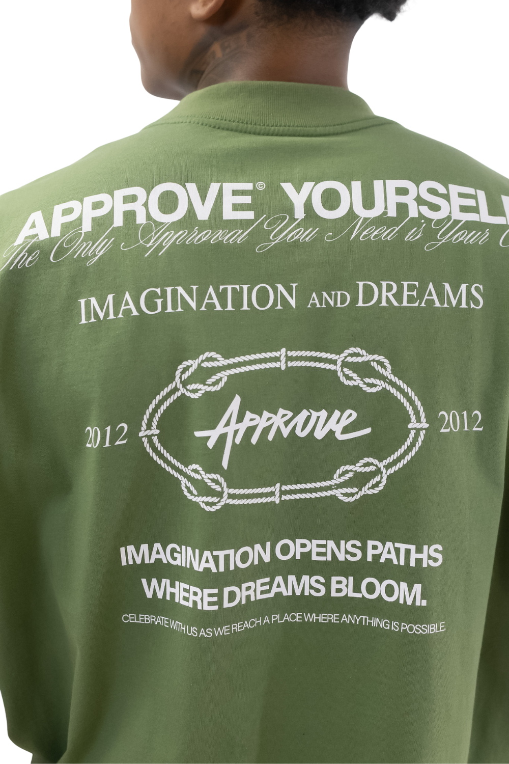 CAMISETA APPROVE HUGE YRSLF TIMELESS 7918 VERDE MUSGO
