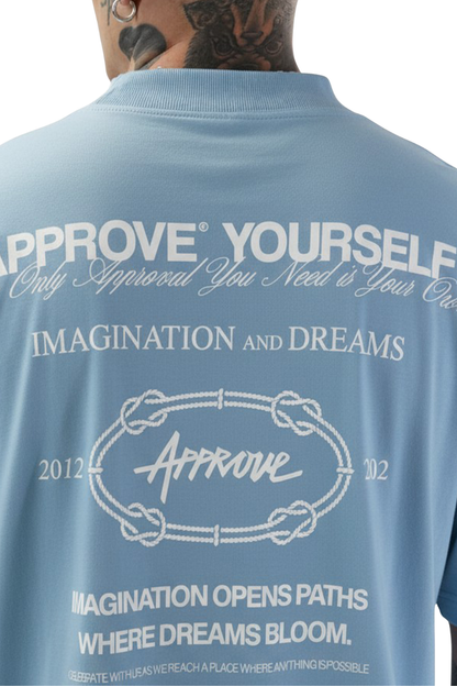 CAMISETA APPROVE HUGE YRSLF TIMELESS 7918 AZUL CLARO