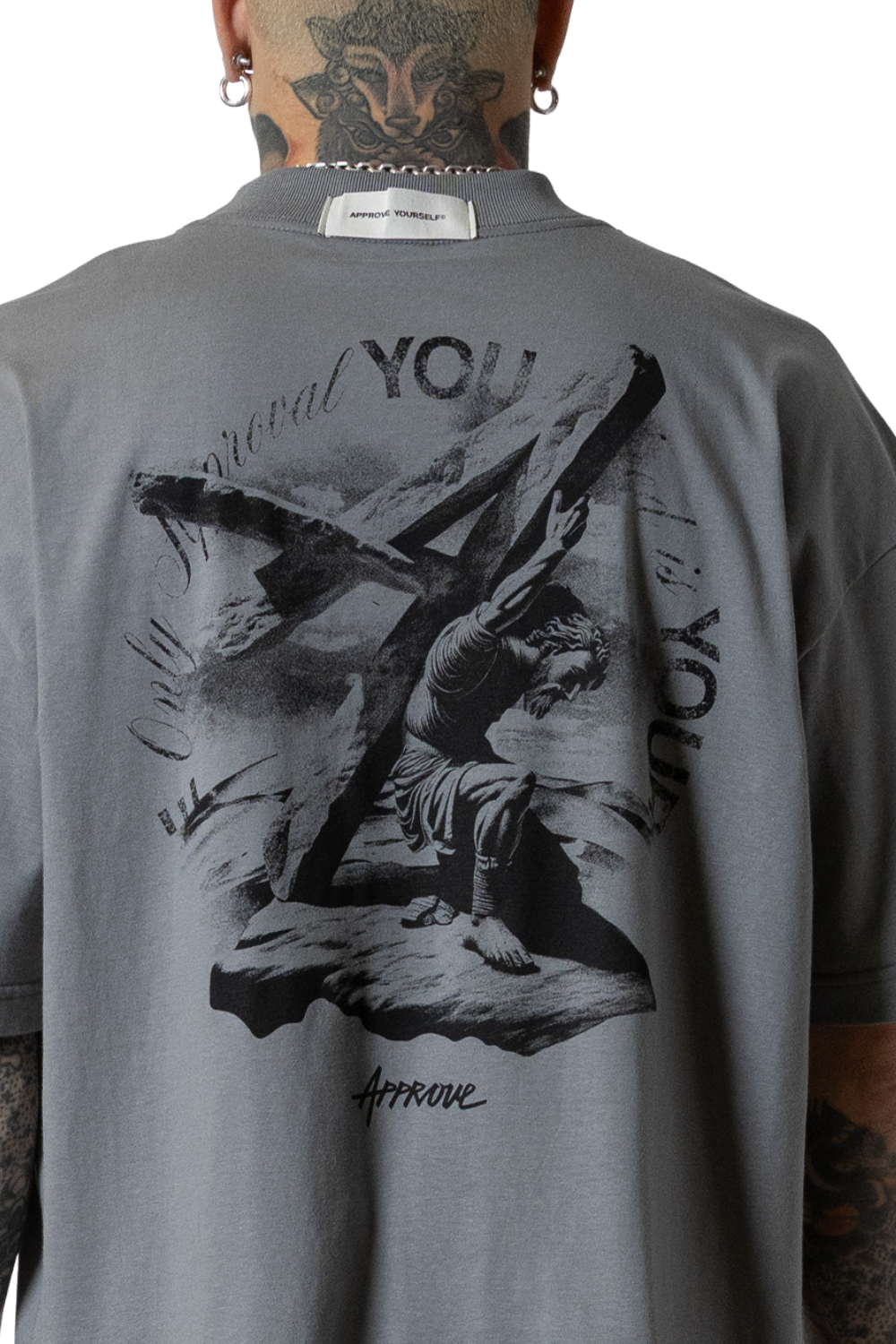 CAMISETA APPROVE HUGE SAVIOR 8021 CINZA