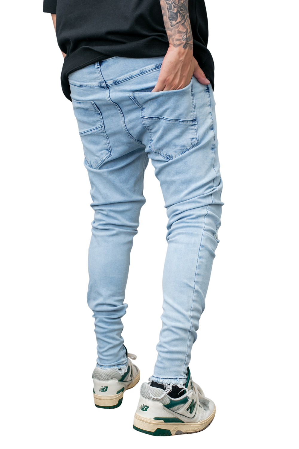 CALÇA LLEVA JEANS SUPER SKINNY C/ RASGOS LL9042