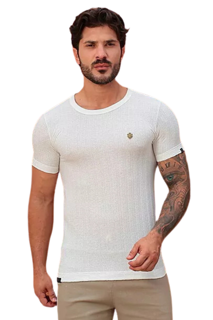 CAMISETA FB SLIM TRICOT BRASÃO FB25180749