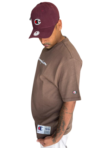 CAMISETA CHAMPION PES MC LOGO EMBROIDERY SCRIPT Y08069B-MR