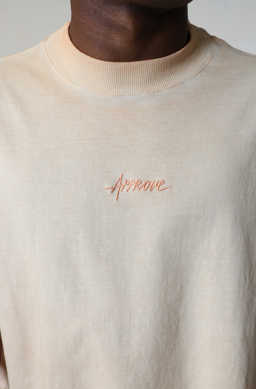 Camiseta Huge Approve Destroyed Bege