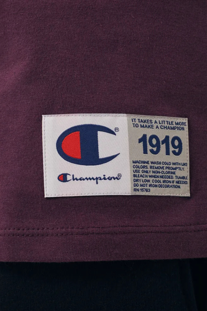 CAMISETA CHAMPION PES MC LOGO EMBROIDERY SCRIPT Y08069B-RX