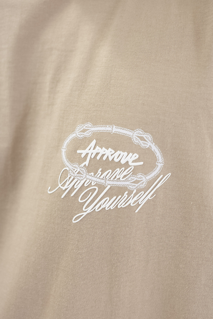 CAMISETA APPROVE HUGE YRSLF TIMELESS 7918 BEGE