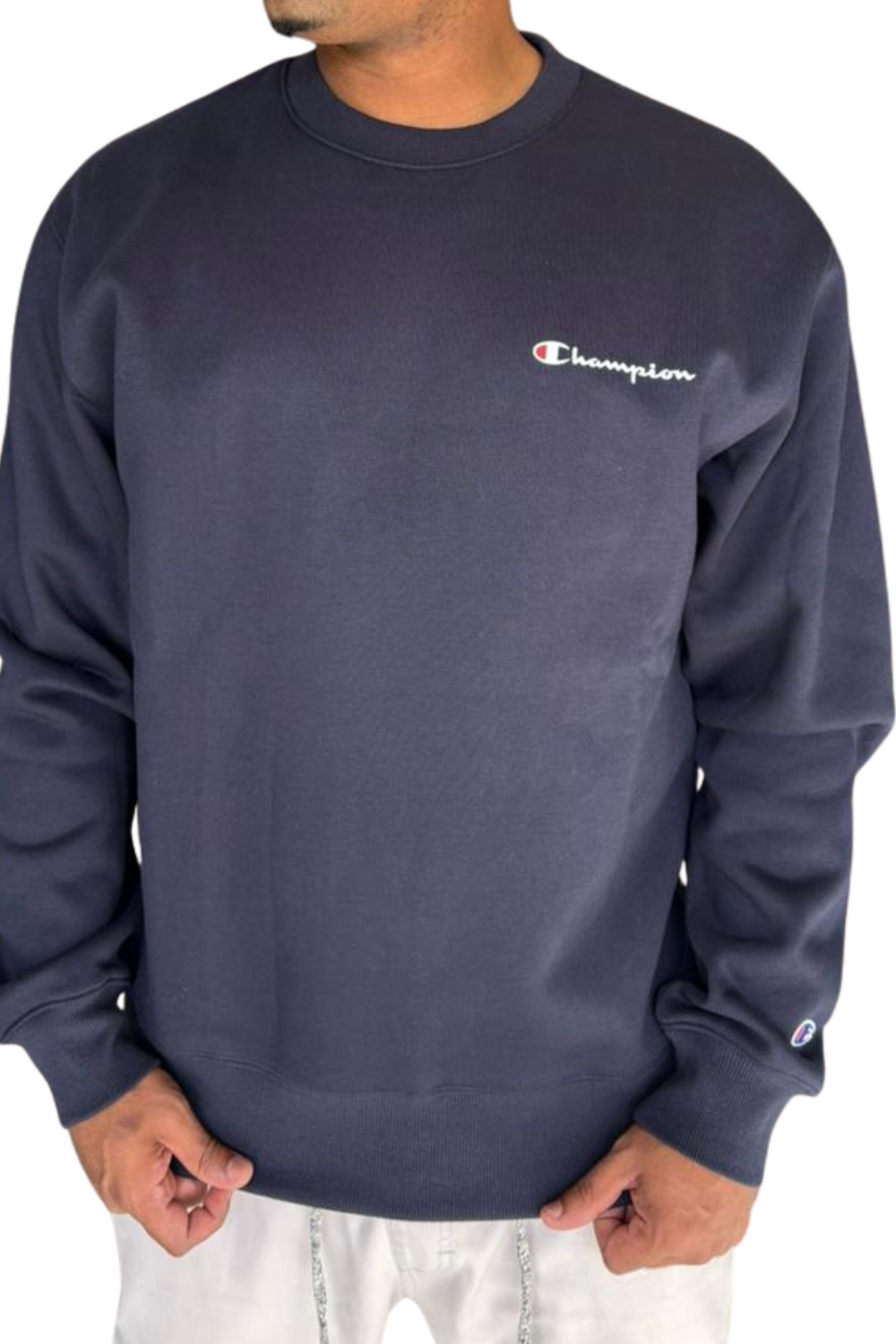 MOLETOM CHAMPION CREWNECK ATH MINI SCRIPT GF88BY08160AZM