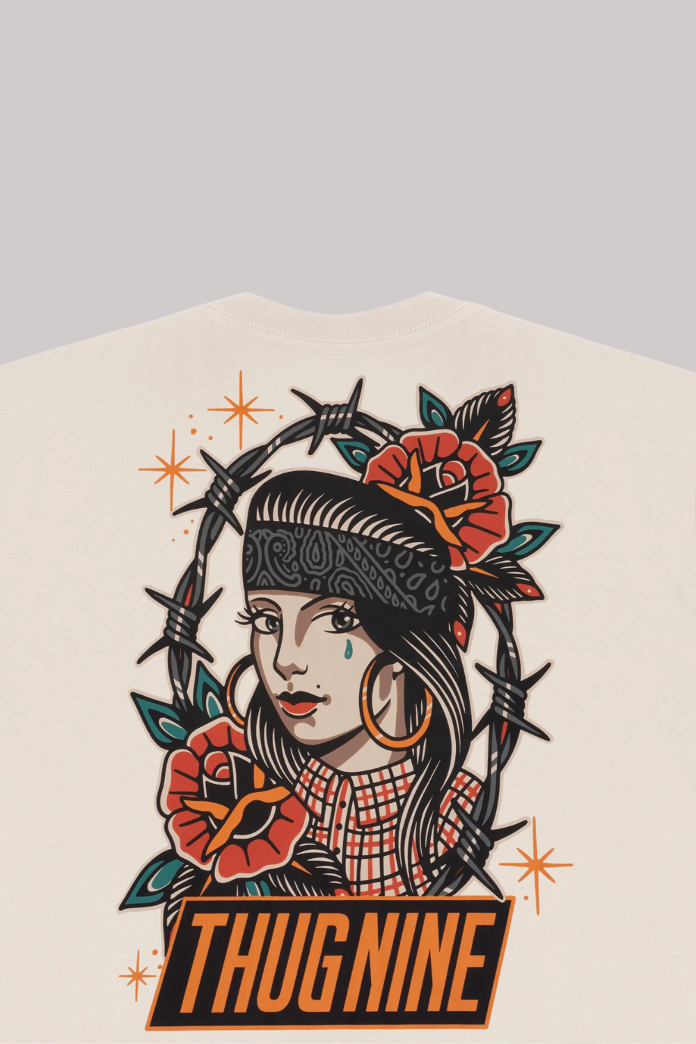 CAMISETA THUG NINE CHICANA COLORS