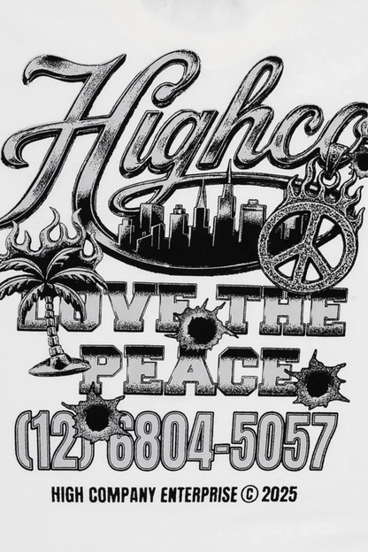 CAMISETA HIGH TEE LOVE THE PEACE TS736.01