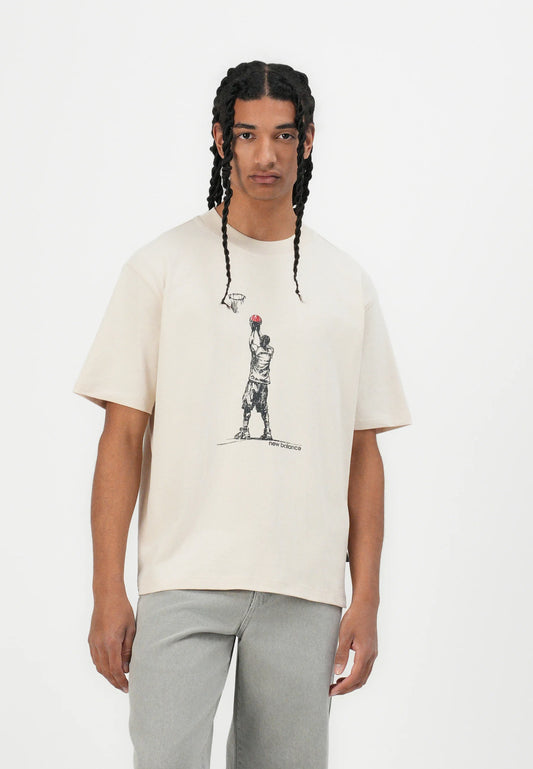 Camisa oversized NB hoops pôster grap