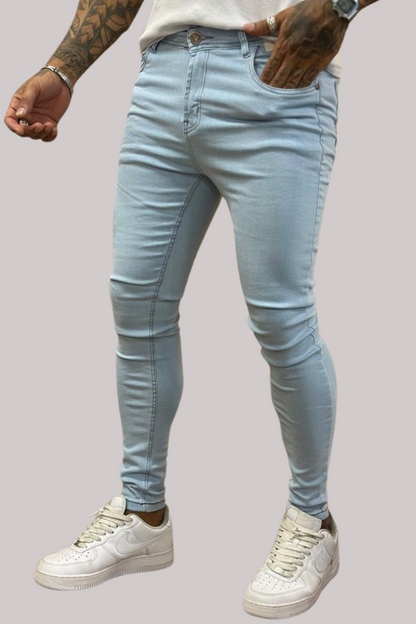 CALÇA JEANS LLEVA SUPER SKINNY CLARO LISA