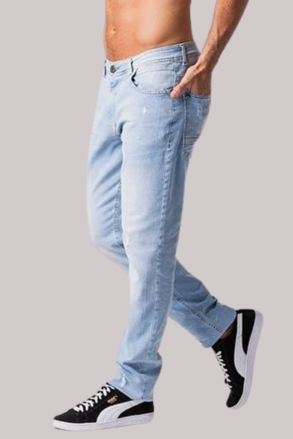 CALÇA ROCK SODA JEANS CLARO