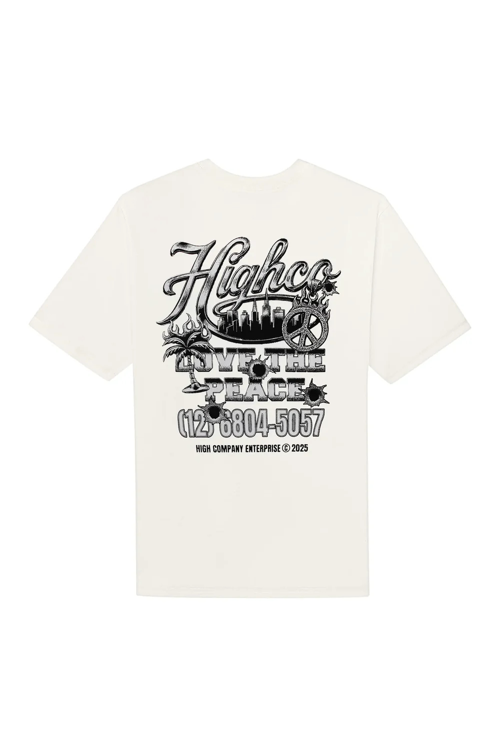 CAMISETA HIGH TEE LOVE THE PEACE TS736.01