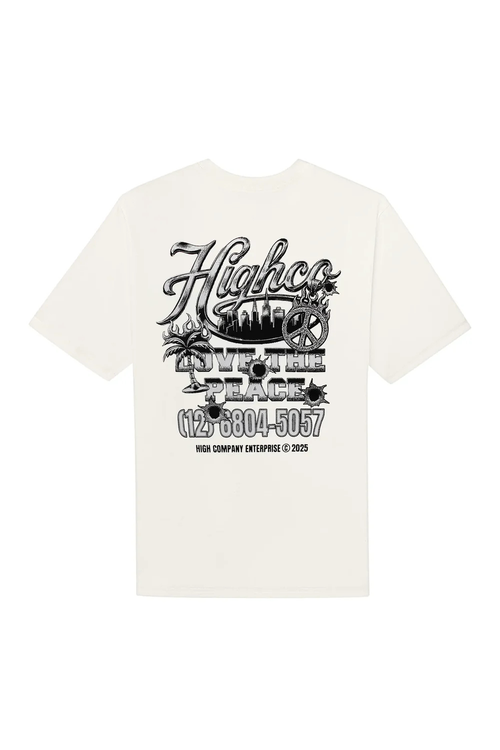 CAMISETA HIGH TEE LOVE THE PEACE TS736.01