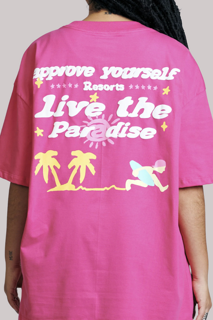 CAMISETA APPROVE HUGE RESORT BEGE