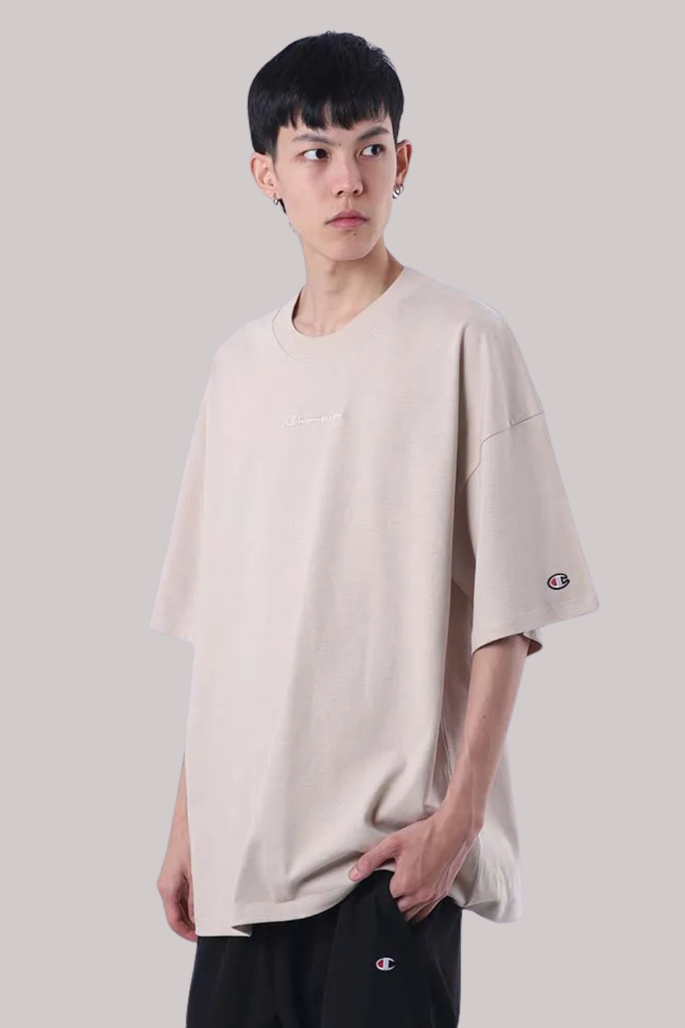 CAMISETA CHAMPION OVERSIZED MINI SCRIPT SURTON
