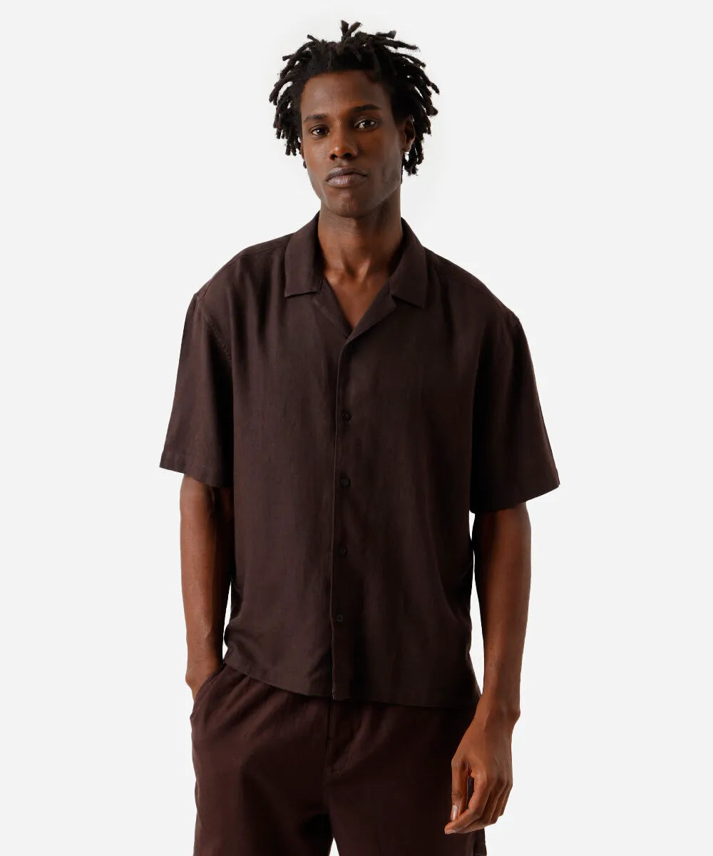 Camisa Moletinho Marron Austin