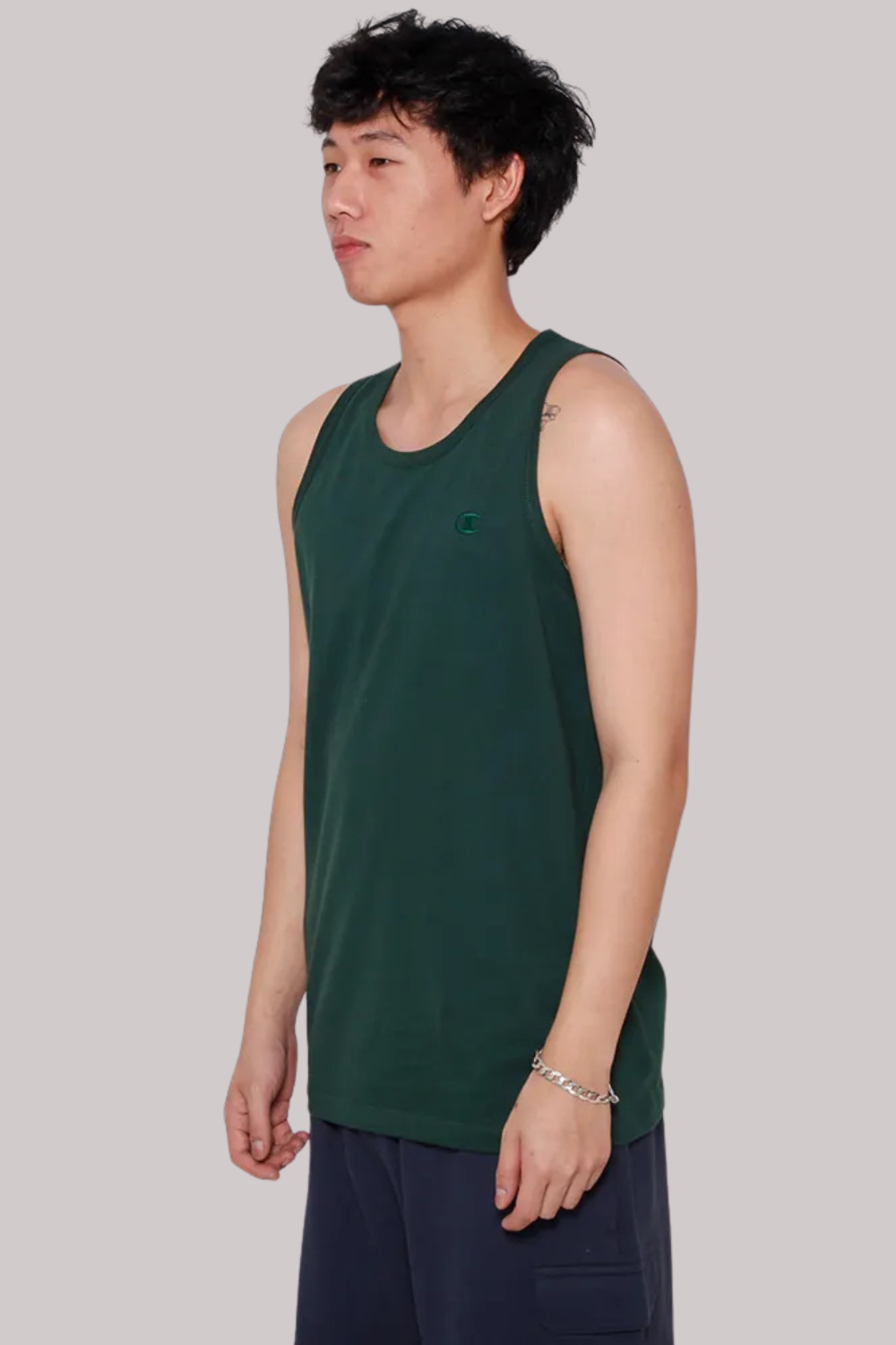 CAMISETA REGATA CHAMPION ATHLETIC LOGO BORDADO