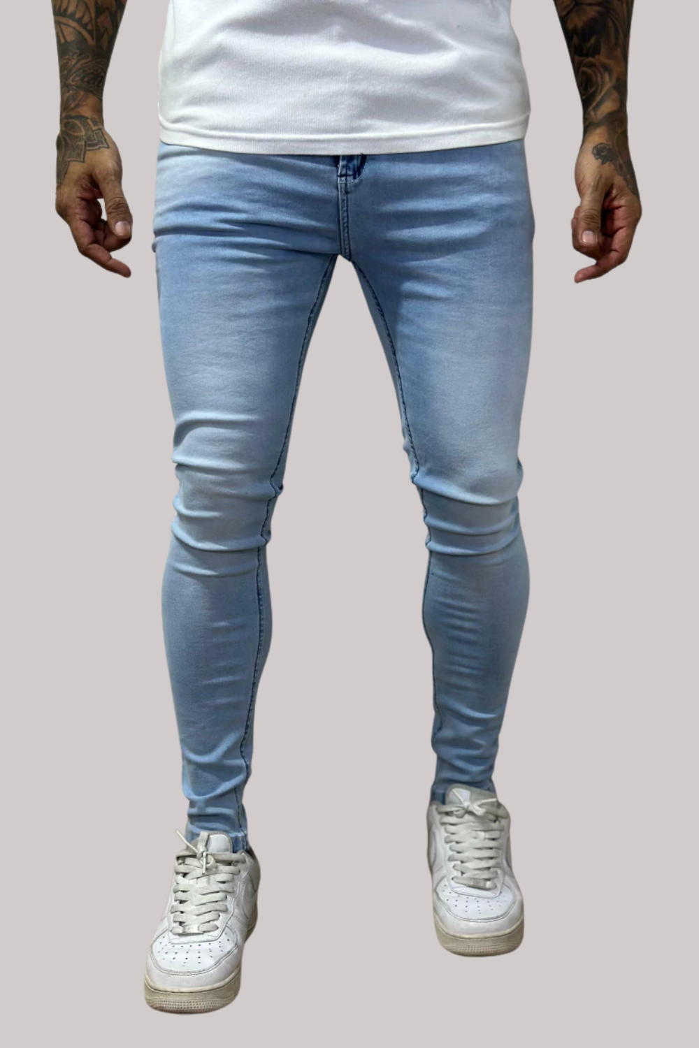 CALÇA LLEVA SUPER SKINNY LISA JEANS CLARO CJLLEVA0043
