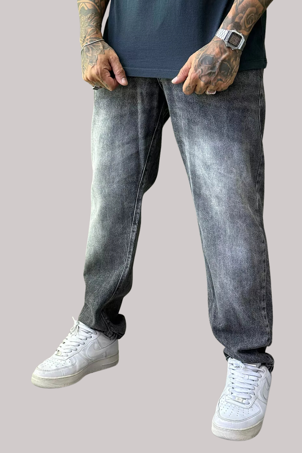 CALÇA JEANS BAGGY LISA GRAFITE JAY JONES JAY8117