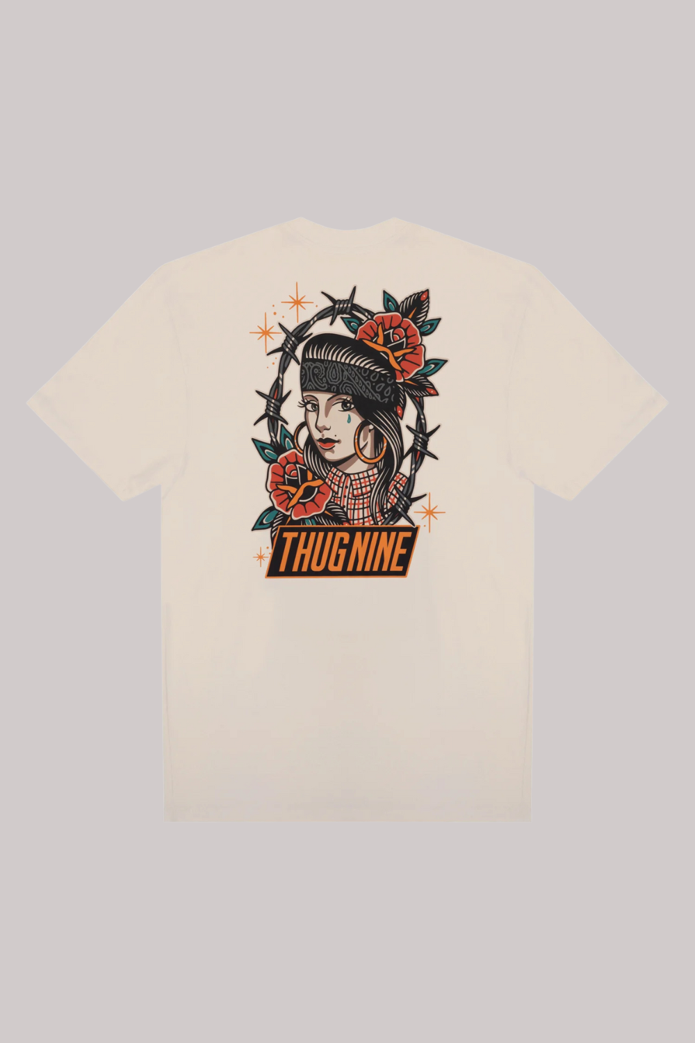 CAMISETA THUG NINE CHICANA COLORS