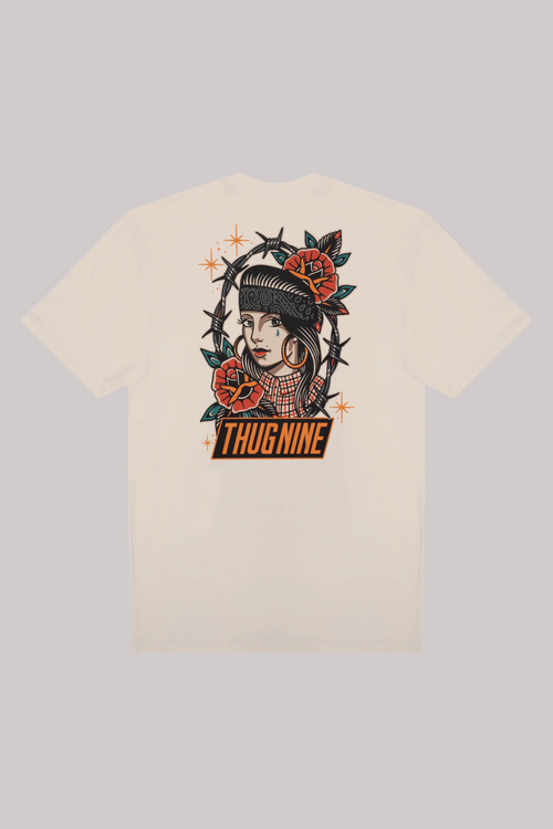 CAMISETA THUG NINE CHICANA COLORS
