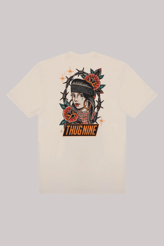 CAMISETA THUG NINE CHICANA COLORS