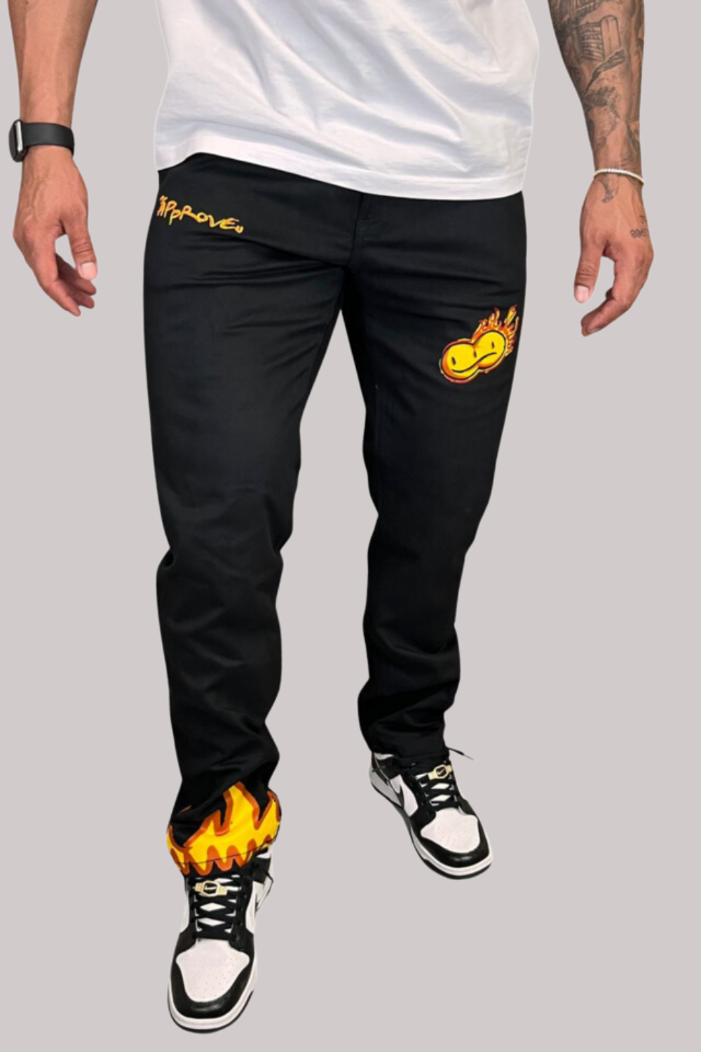 CALÇA SARJA APPROVE DOODLE