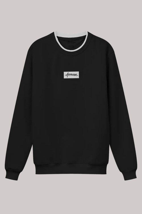 MOLETOM APPROVE CARECA CLASSIC BOX BLACK